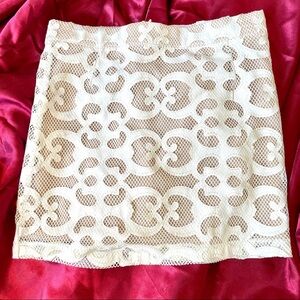 Bardot Kids White Mesh Skirt orig $69 NWT